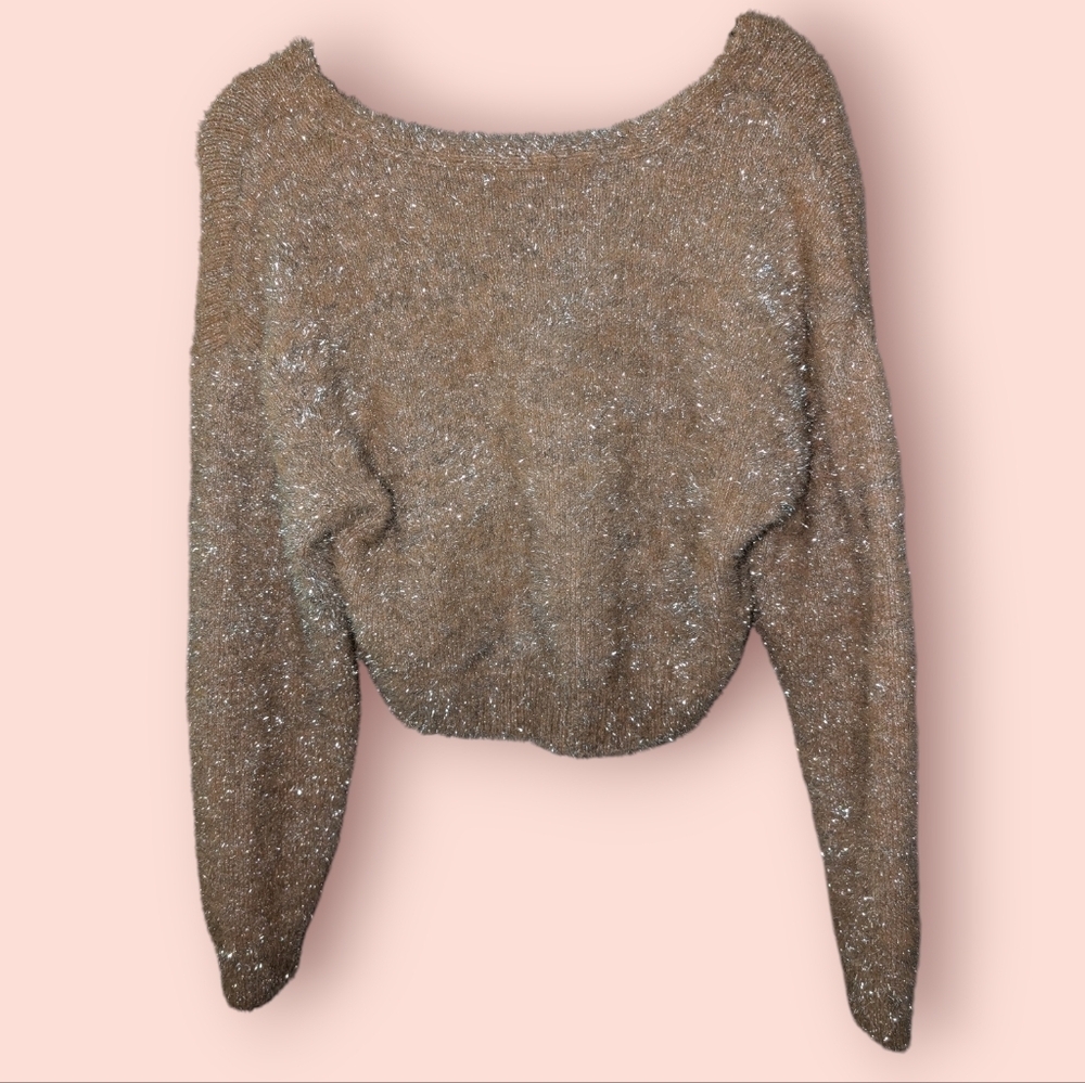 Forever 21 Tinsel Eyelash Sweater NWT - Picture 3 of 4